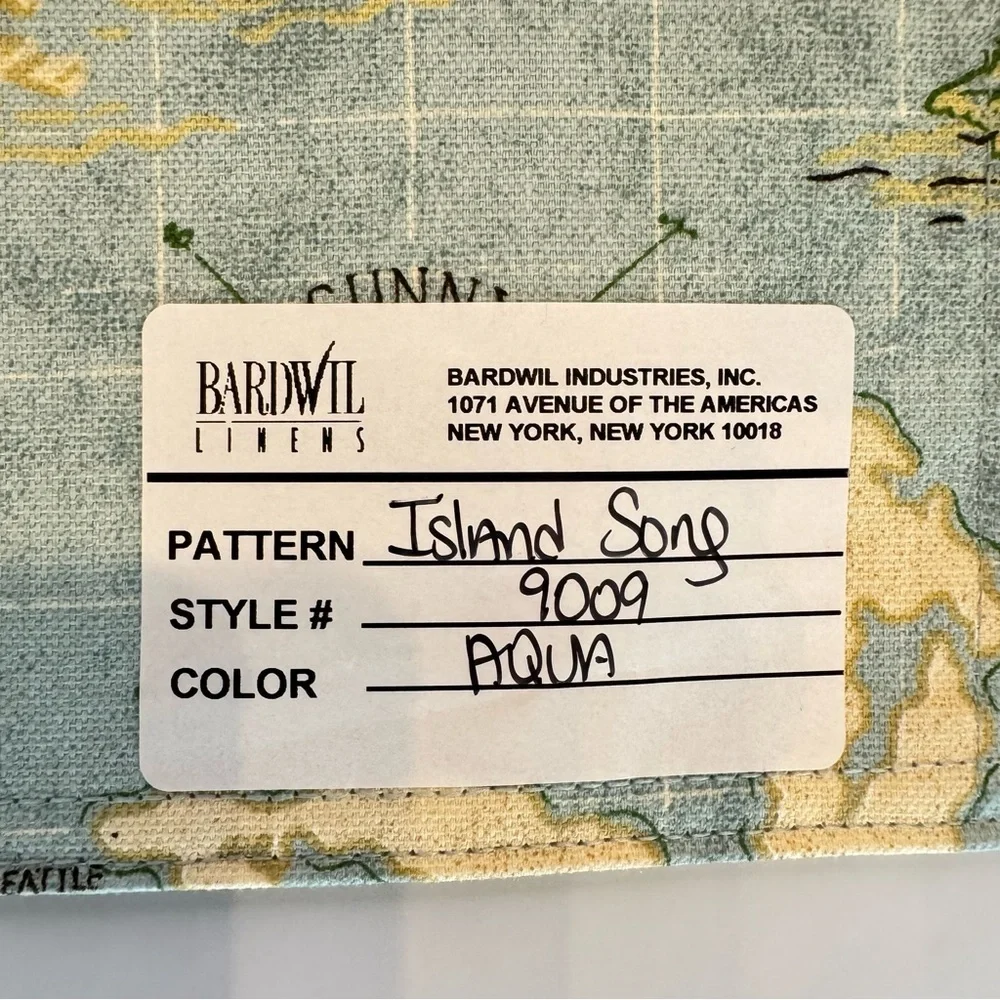 Set of 4 Tommy Bahama Mismatched Placemats Tropical Nautical Caribbean Beach